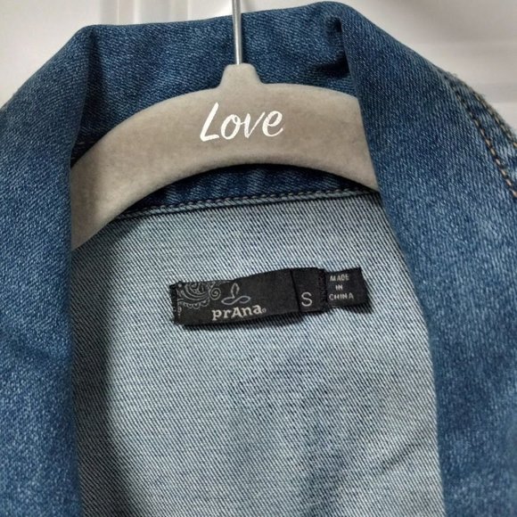 Prana Women's Blue Denim Sleeveless Cropped Jean Dree Vest Size Small - Picture 6 of 9